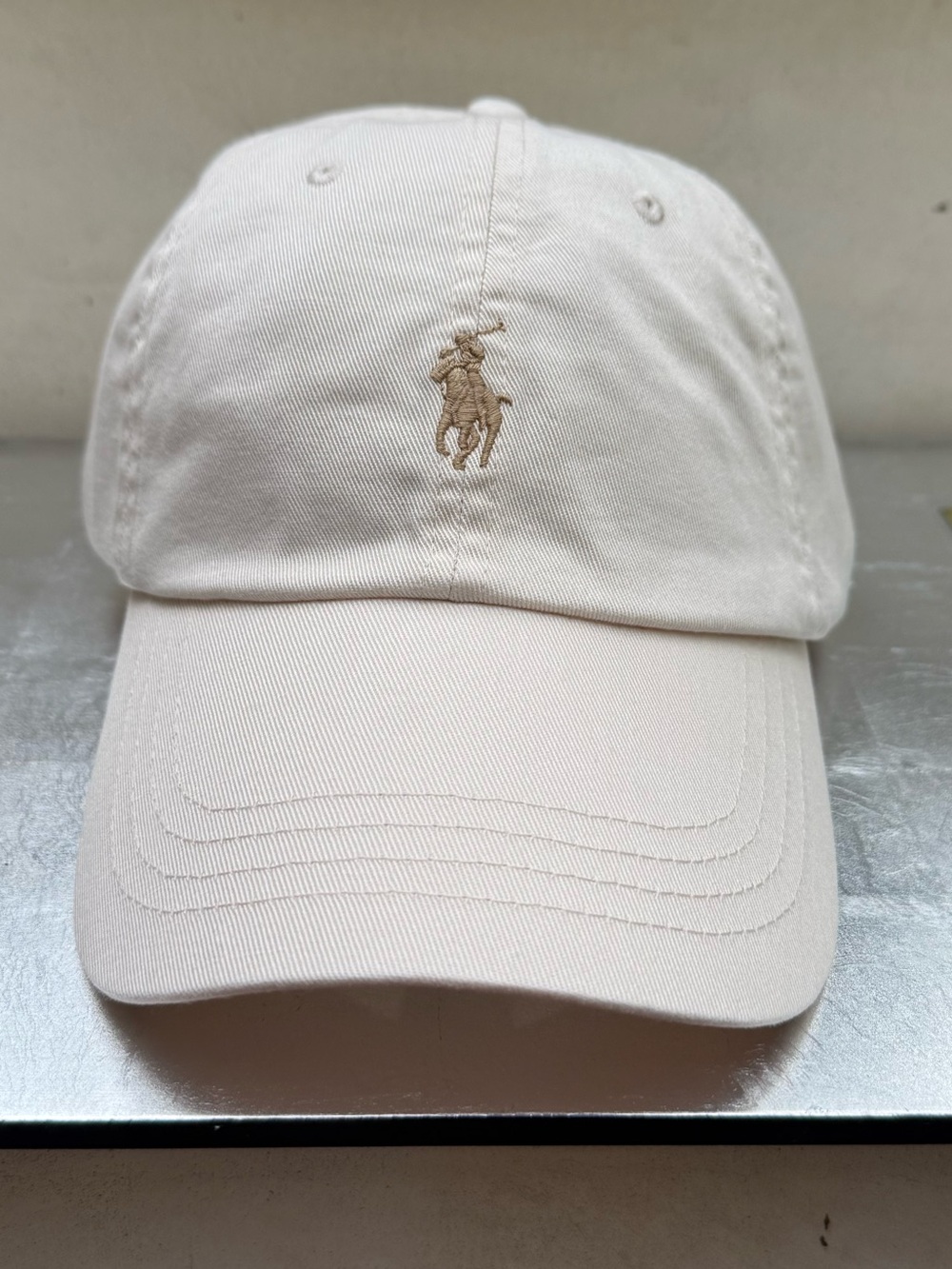 Polo by Ralph Lauren Off White  Polo Player Baseball Cap